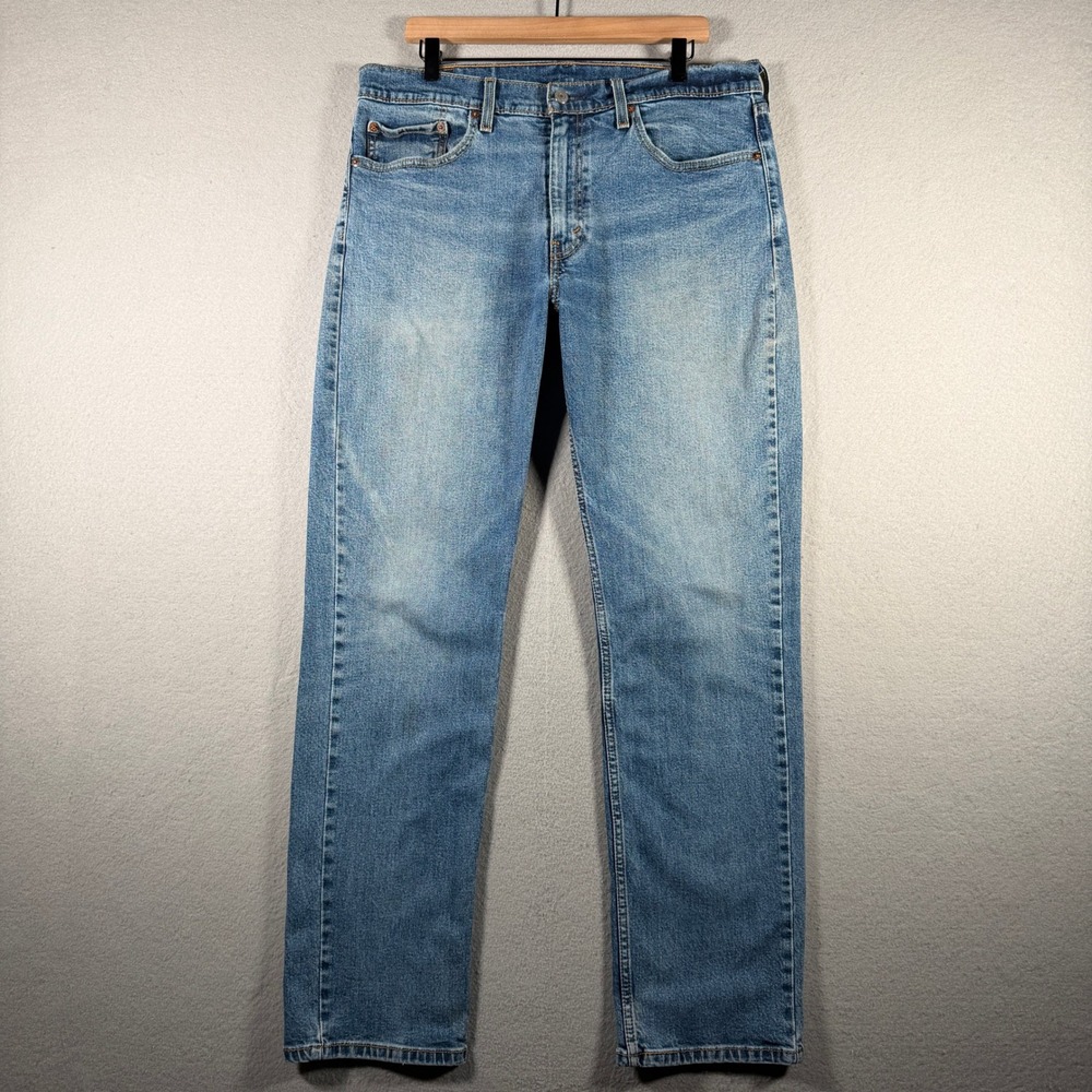 Levis 559 Relaxed Straight Jeans Mens 36x32 Blue Medium Wash Denim 00559-0564